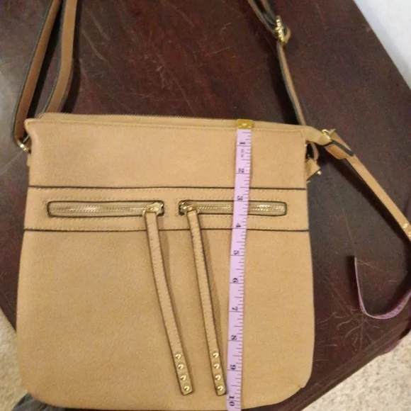 ❄️ Tan Adjustable Strap Crossbody Shoulder Bag Handbag - Picture 7 of 9